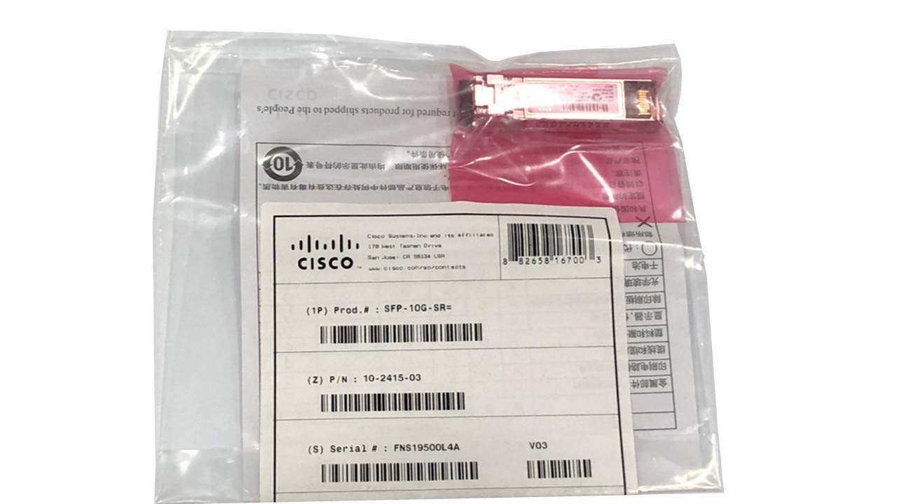 SFP-10G-SR 10-2415-03 7個セット Amazon.co.jp: Cisco SFP-10G-SR 10GBASE-SR 850NM 10.3GBPS 300M LC